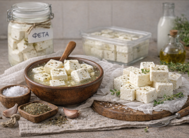 Производство на ФЕТА тип на сирење